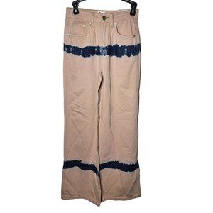 NWT BDG Womens Puddle High Waist Wide Leg Jeans Size 24 Tie Dye Casual School